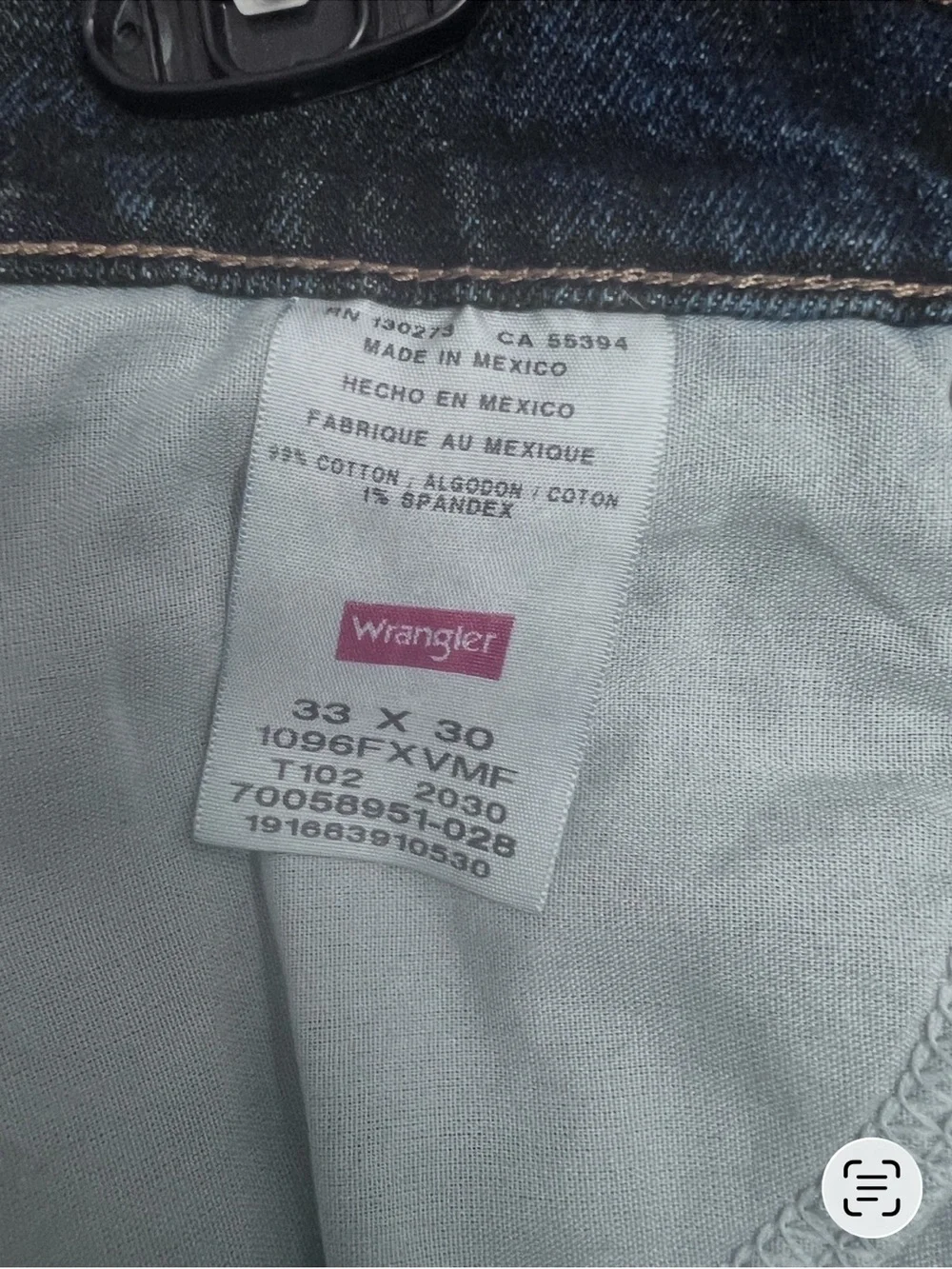 Wrangler Five Star Premium Jeans Western Straight Leg Mid Rise Blue SZ 33x30